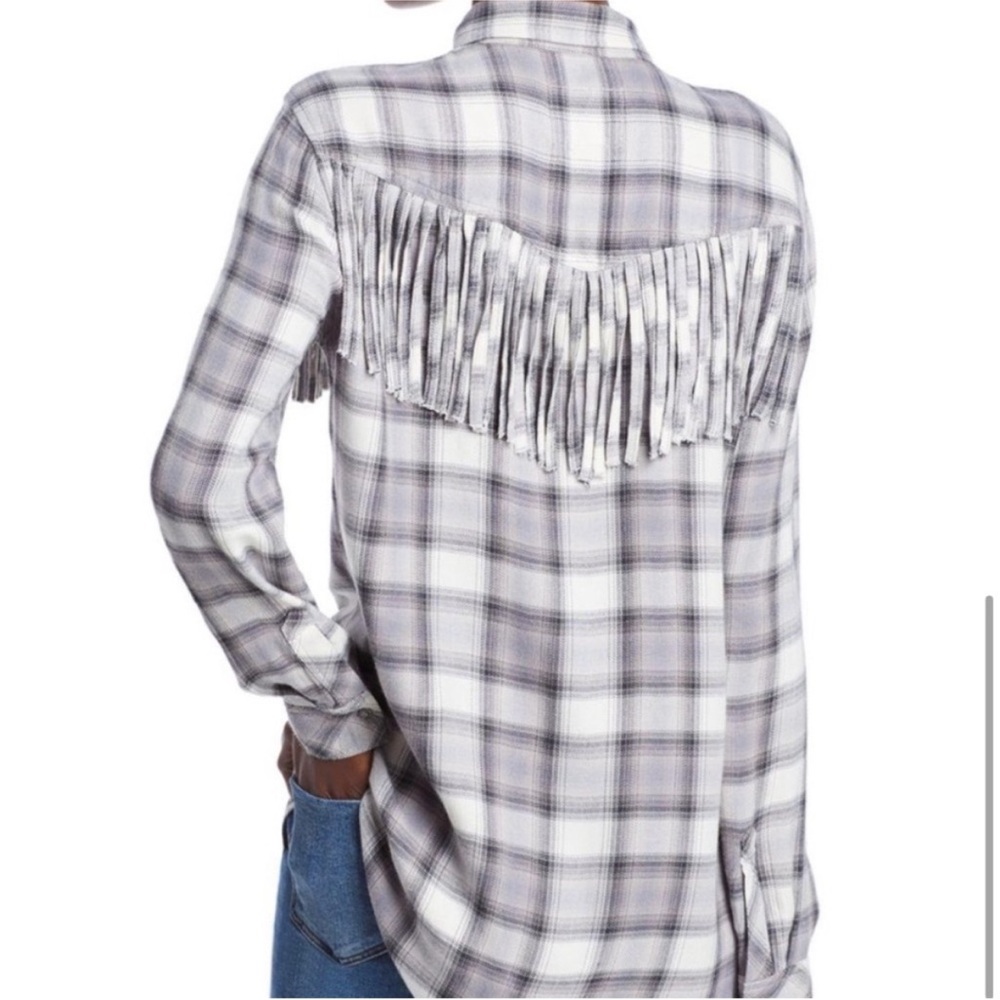 Rails Dolly Shirt In Olive Black Mini Check Plaid… - image 3